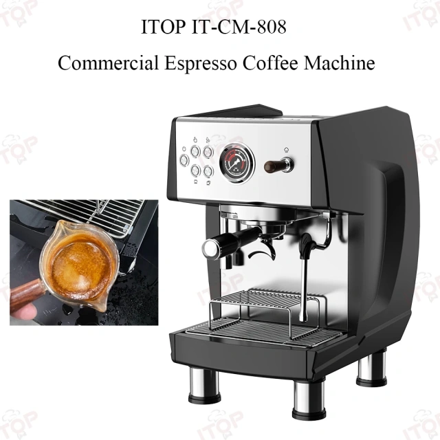 IT-CM-808 9Bar Commercial Espresso Coffee Maker 2 ULKA Pump 3 Boilers PID Temperature Control Semi-automatic Coffee Machine,Commercial Coffee Machine Supplier | CE/UL Certified | ITOP Cafe,IT-CM-808 9Bar Commercial Espresso Coffee Maker 2 ULKA Pump 3 Boilers PID Temperature Control Semi-automatic Coffee Machine