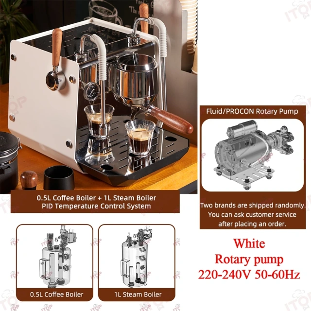 IT-CM-S1 Commercial Semi-Automatic Espresso Machine with PID Preinfusion Electronic Screen Control Storage Type Double Boiler,Commercial Coffee Machine Supplier | CE/UL Certified | ITOP Cafe,IT-CM-S1 Commercial Semi-Automatic Espresso Machine with PID Preinfusion Electronic Screen Control Storage Type Double Boiler