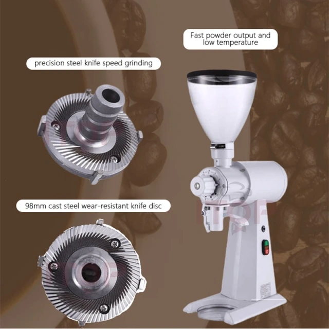 IT-C98pro-DD Quantitative Coffee Milling Grinder 98mm SUS420 Cast Steel Burr Metal Body Coffee Grinder for Espresso/Hand Brewed Powder,Commercial Coffee Machine Supplier | CE/UL Certified | ITOP Cafe,IT-C98pro-DD Quantitative Coffee Milling Grinder 98mm SUS420 Cast Steel Burr Metal Body Coffee Grinder for Espresso/Hand Brewed Powder