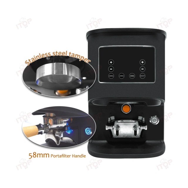 IT-TCT58 Electric Coffee Tamper 58mm Touchscreen Automatic Coffee Tamper 10-30KG Pressure Regulation Espresso Tool 220V 110V,Commercial Coffee Machine Supplier | CE/UL Certified | ITOP Cafe,IT-TCT58 Electric Coffee Tamper 58mm Touchscreen Automatic Coffee Tamper 10-30KG Pressure Regulation Espresso Tool 220V 110V