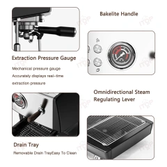 IT-CM-808 9Bar Commercial Espresso Coffee Maker 2 ULKA Pump 3 Boilers PID Temperature Control Semi-automatic Coffee Machine,Commercial Coffee Machine Supplier | CE/UL Certified | ITOP Cafe,IT-CM-808 9Bar Commercial Espresso Coffee Maker 2 ULKA Pump 3 Boilers PID Temperature Control Semi-automatic Coffee Machine
