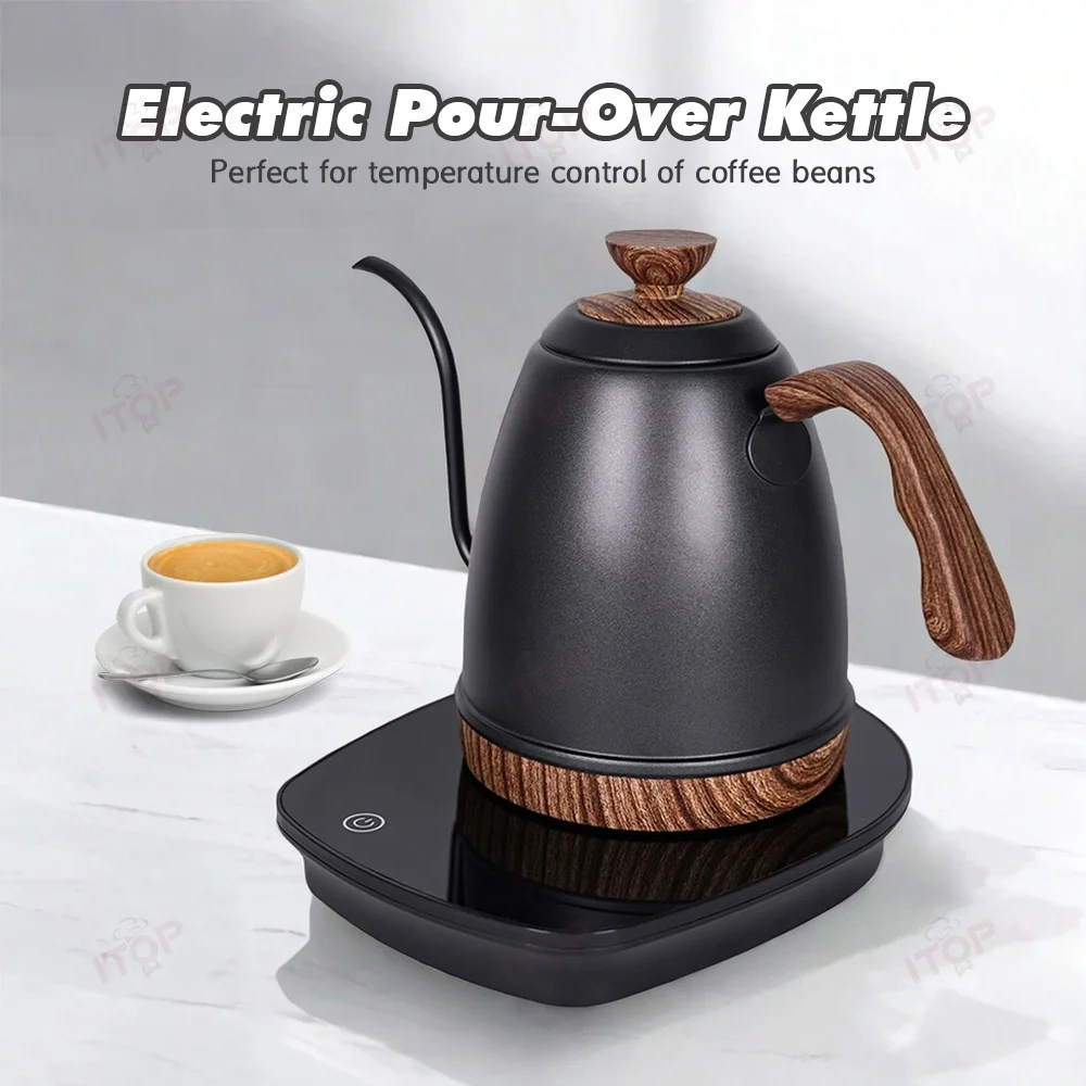 IT-POK Artisan Electric Gooseneck Kettle to-the-degree Temperature Control Heating Kettle Electric Pour-Over Kettle,Commercial Coffee Machine Supplier | CE/UL Certified | ITOP Cafe,IT-POK Artisan Electric Gooseneck Kettle to-the-degree Temperature Control Heating Kettle Electric Pour-Over Kettle