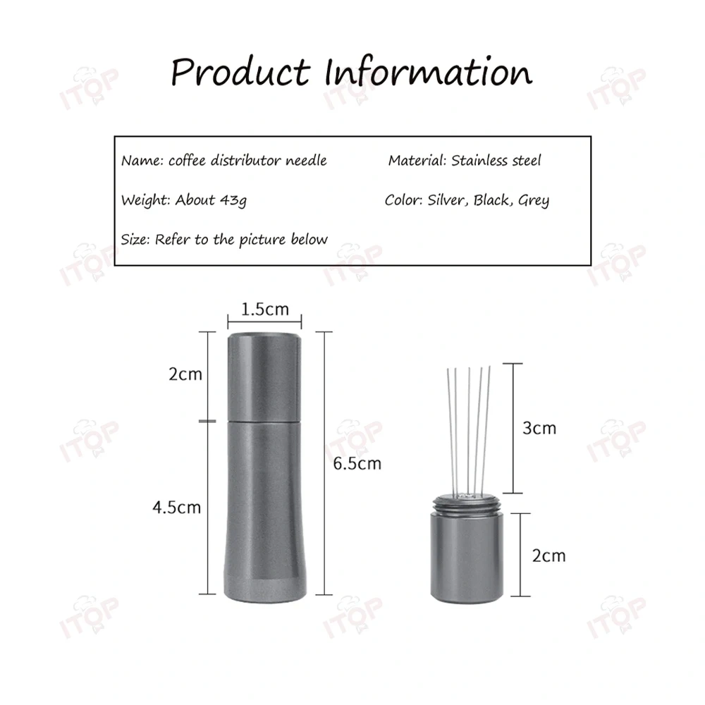 Coffee Cloth Powder Needle Black Stainless Steel Coffee Powder Disperser Coffee Leveler Loose Powder Tool Coffee Accessory,Commercial Coffee Machine Supplier | CE/UL Certified | ITOP Cafe,Coffee Cloth Powder Needle Black Stainless Steel Coffee Powder Disperser Coffee Leveler Loose Powder Tool Coffee Accessory