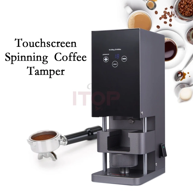 IT-X580 Rotary Pressure Tamper Coffee Tamping Machine Spinning Coffee Tamper Touchscreen 10 to 30kg Adjustable 110V 220V,Commercial Coffee Machine Supplier | CE/UL Certified | ITOP Cafe,IT-X580 Rotary Pressure Tamper Coffee Tamping Machine Spinning Coffee Tamper Touchscreen 10 to 30kg Adjustable 110V 220V