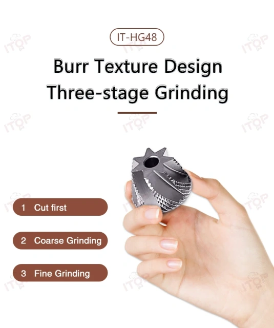 IT-HG48 Manual Coffee Bean Grinder 7 Core Ghost Tooth Cone Burr  Espresso Hand Grinder Pour over Coffee Mill,Commercial Coffee Machine Supplier | CE/UL Certified | ITOP Cafe,IT-HG48 Manual Coffee Bean Grinder 7 Core Ghost Tooth Cone Burr  Espresso Hand Grinder Pour over Coffee Mill