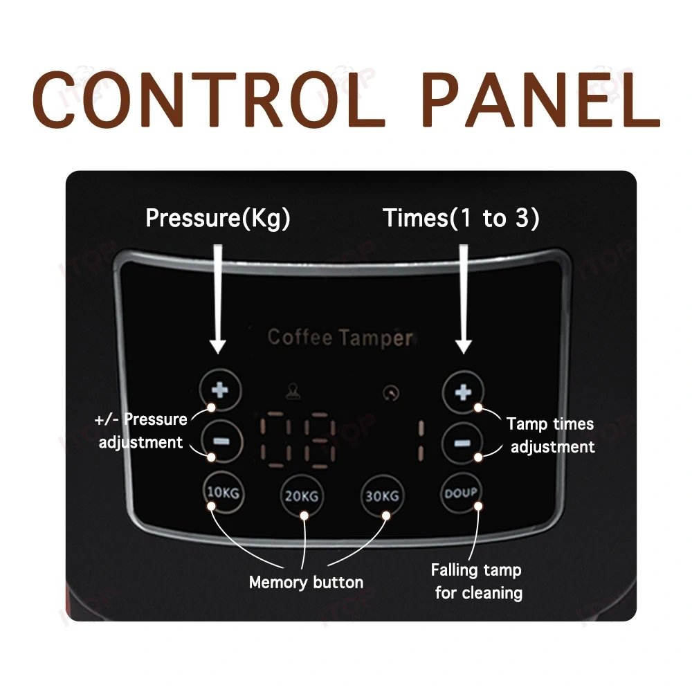 IT-TCT58 Electric Coffee Tamper 58mm Touchscreen Automatic Coffee Tamper 10-30KG Pressure Regulation Espresso Tool 220V 110V,Commercial Coffee Machine Supplier | CE/UL Certified | ITOP Cafe,IT-TCT58 Electric Coffee Tamper 58mm Touchscreen Automatic Coffee Tamper 10-30KG Pressure Regulation Espresso Tool 220V 110V