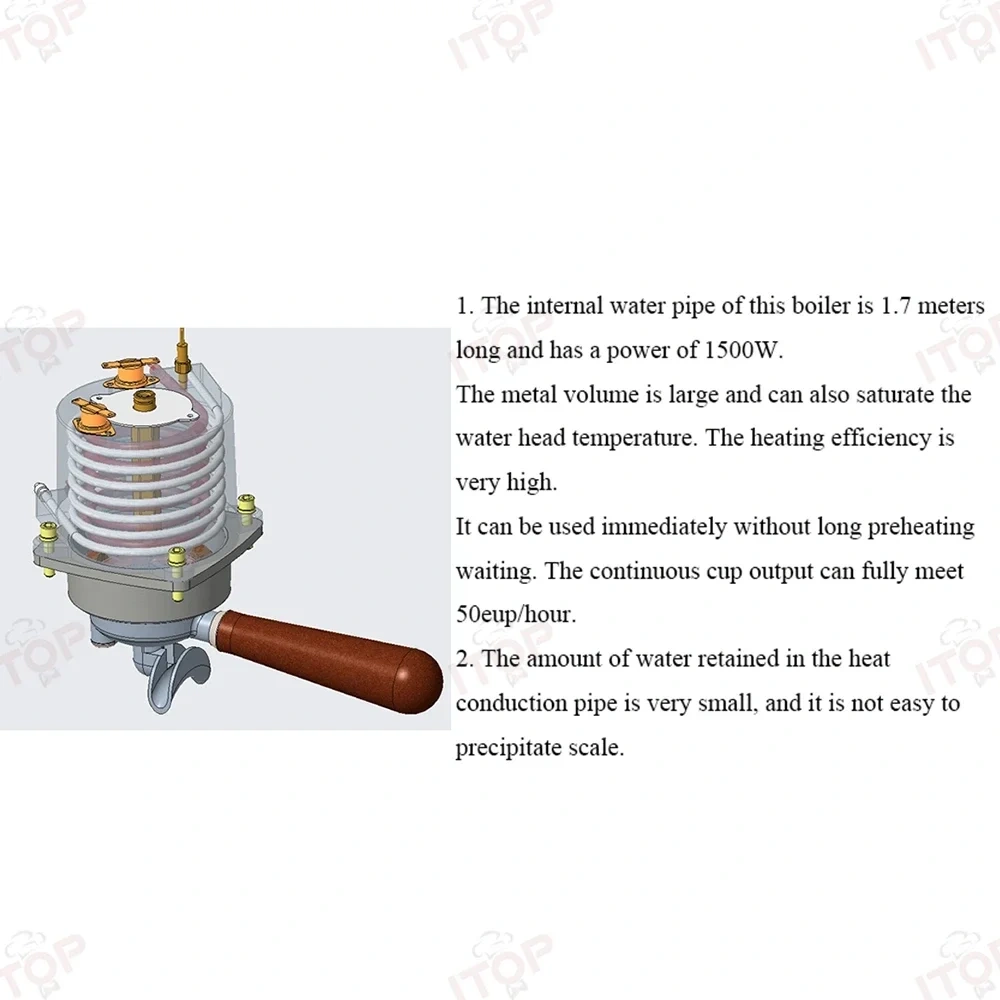 IT-CM-808 9Bar Commercial Espresso Coffee Maker 2 ULKA Pump 3 Boilers PID Temperature Control Semi-automatic Coffee Machine,Commercial Coffee Machine Supplier | CE/UL Certified | ITOP Cafe,IT-CM-808 9Bar Commercial Espresso Coffee Maker 2 ULKA Pump 3 Boilers PID Temperature Control Semi-automatic Coffee Machine