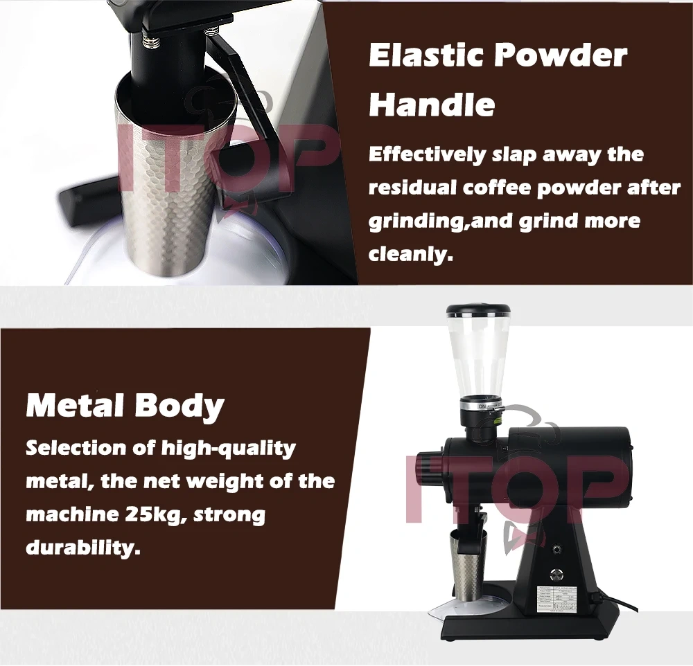 IT-C98PRO-DL-S EK43S Coffee Bean Grinder for Single Grinding Funnel Filter 98mm Stainless Steel/Titanium Coffee Grinder Thickness Adjusted,Commercial Coffee Machine Supplier | CE/UL Certified | ITOP Cafe,IT-C98PRO-DL-S EK43S Coffee Bean Grinder for Single Grinding Funnel Filter 98mm Stainless Steel/Titanium Coffee Grinder Thickness Adjusted