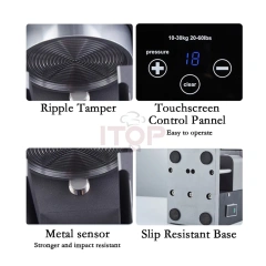 IT-X580 Rotary Pressure Tamper Coffee Tamping Machine Spinning Coffee Tamper Touchscreen 10 to 30kg Adjustable 110V 220V,Commercial Coffee Machine Supplier | CE/UL Certified | ITOP Cafe,IT-X580 Rotary Pressure Tamper Coffee Tamping Machine Spinning Coffee Tamper Touchscreen 10 to 30kg Adjustable 110V 220V