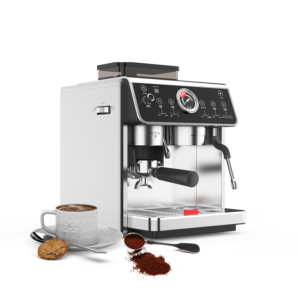 IT-ATC-11 3in1 Semi-automatic Espresso Maker with Grinder Milk Froth Double Pump Double Boiler PID+NTC for Espresso Cappuccino,Commercial Coffee Machine Supplier | CE/UL Certified | ITOP Cafe,IT-ATC-11 3in1 Semi-automatic Espresso Maker with Grinder Milk Froth Double Pump Double Boiler PID+NTC for Espresso Cappuccino