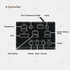 IT-CBR-1 Electric Skywalker Coffee Bean Roaster Commercial Roaster Automatic Roasting Machine with 3 Baking Curve Grain Dryer 110V 220V,Commercial Coffee Machine Supplier | CE/UL Certified | ITOP Cafe,IT-CBR-1 Electric Skywalker Coffee Bean Roaster Commercial Roaster Automatic Roasting Machine with 3 Baking Curve Grain Dryer 110V 220V