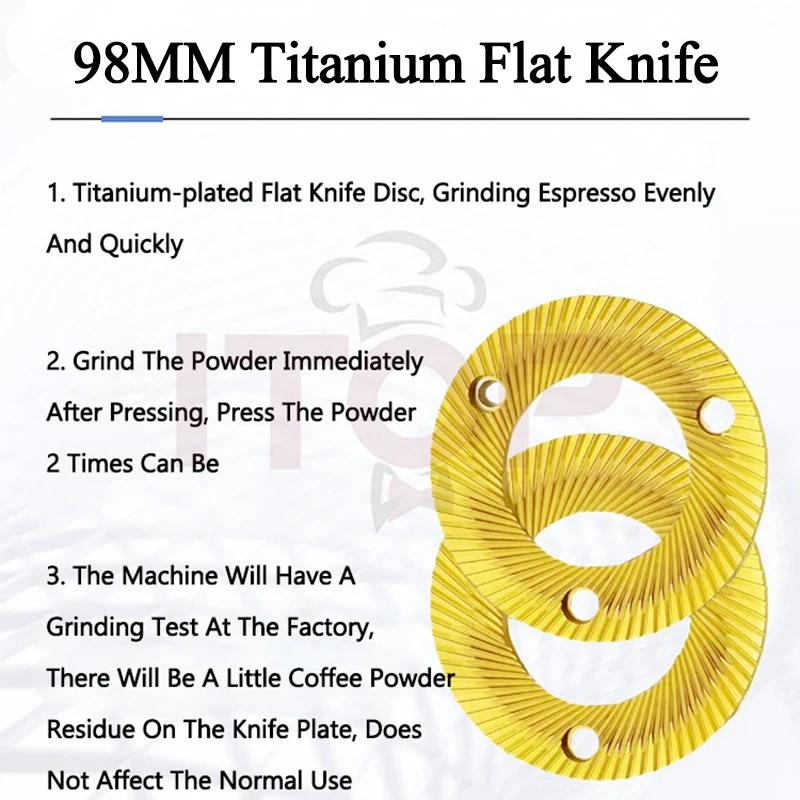 IT-MT-G Bean Grinding Quantitative Pressing Powder All-in-One Machine 98MM Titanium Flat Knife Coffee Grinder Coffee Tamper,Commercial Coffee Machine Supplier | CE/UL Certified | ITOP Cafe,IT-MT-G Bean Grinding Quantitative Pressing Powder All-in-One Machine 98MM Titanium Flat Knife Coffee Grinder Coffee Tamper