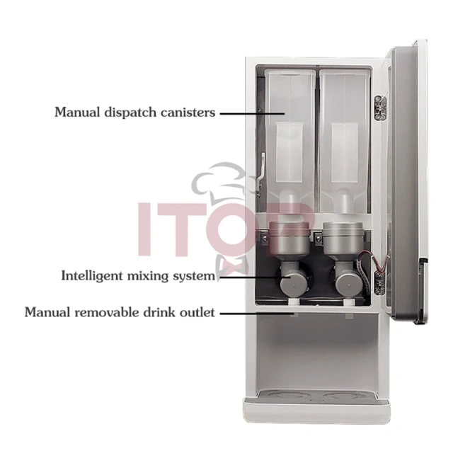 IT-CIMT2 Commercial Instant Soymilk Maker Automatic Instant Beverage Maker Soymilk/Coffee/Milk/Hot Chocolate 110V 220-240V,Commercial Coffee Machine Supplier | CE/UL Certified | ITOP Cafe,IT-CIMT2 Commercial Instant Soymilk Maker Automatic Instant Beverage Maker Soymilk/Coffee/Milk/Hot Chocolate 110V 220-240V