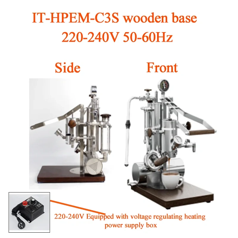 Alm Kopi espresso-3 Hand Press Espresso Machine Stepless Pressure 9Bar Extraction Coffee Maker with Electric heating Box 220V/110V,Commercial Coffee Machine Supplier | CE/UL Certified | ITOP Cafe,Alm Kopi espresso-3 Hand Press Espresso Machine Stepless Pressure 9Bar Extraction Coffee Maker with Electric heating Box 220V/110V