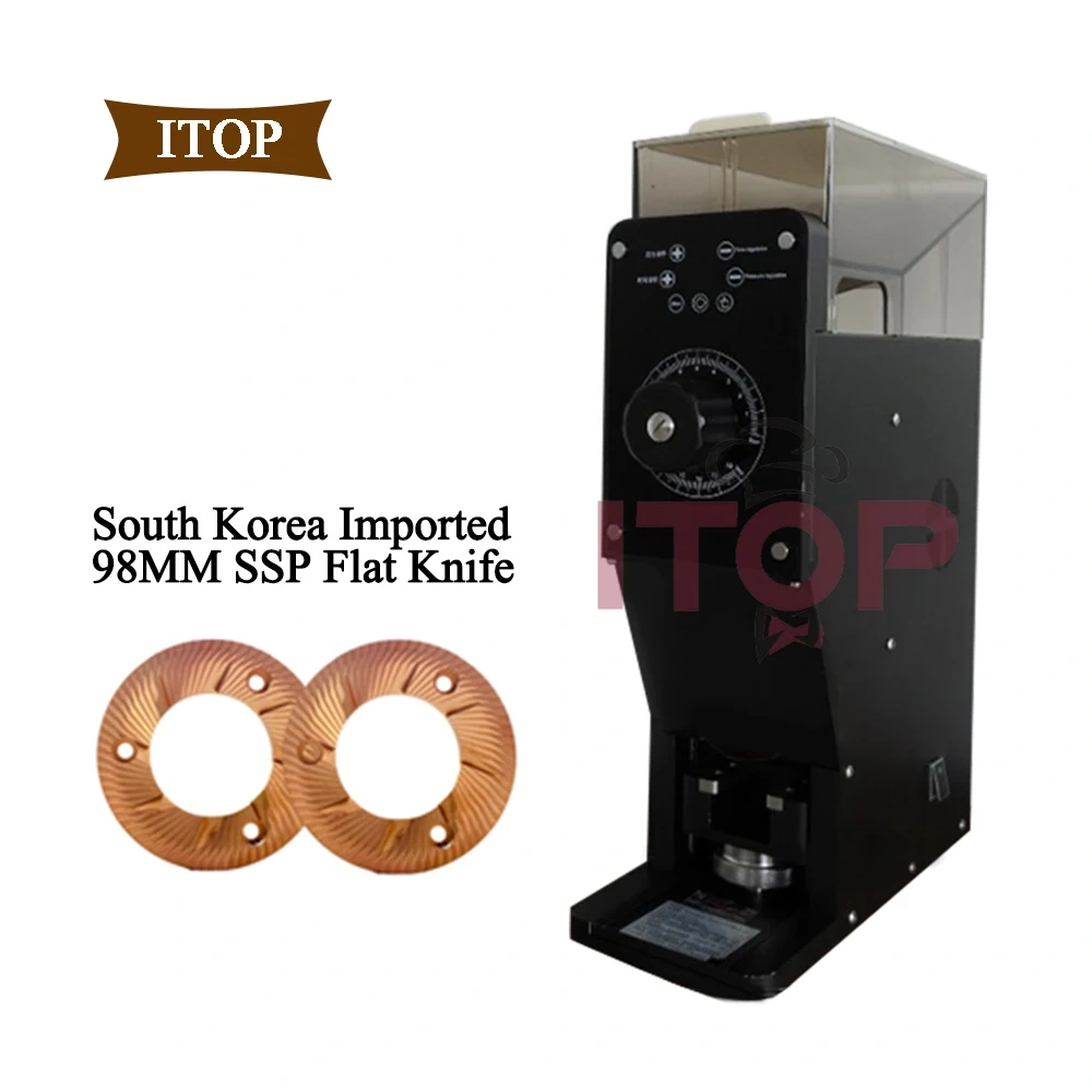 IT-MT-G Bean Grinding Quantitative Pressing Powder All-in-One Machine 98MM Titanium Flat Knife Coffee Grinder Coffee Tamper,Commercial Coffee Machine Supplier | CE/UL Certified | ITOP Cafe,IT-MT-G Bean Grinding Quantitative Pressing Powder All-in-One Machine 98MM Titanium Flat Knife Coffee Grinder Coffee Tamper