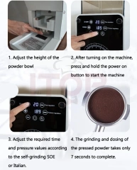 IT-MT-G Bean Grinding Quantitative Pressing Powder All-in-One Machine 98MM Titanium Flat Knife Coffee Grinder Coffee Tamper,Commercial Coffee Machine Supplier | CE/UL Certified | ITOP Cafe,IT-MT-G Bean Grinding Quantitative Pressing Powder All-in-One Machine 98MM Titanium Flat Knife Coffee Grinder Coffee Tamper