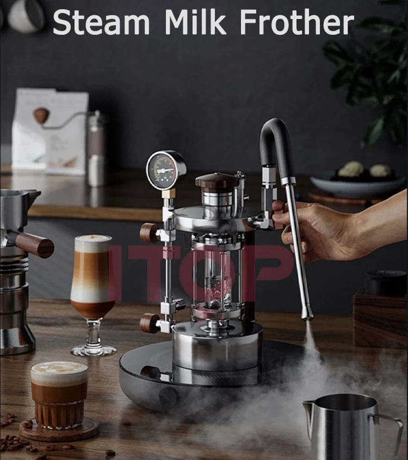 Alm Kopi z1/z2/mini Steam Milk Frother Household Coffee Milk Foamer Espresso Coffee Maker Milk Frother with 2 Steam Nozzle 1-5 Hole Optional,Commercial Coffee Machine Supplier | CE/UL Certified | ITOP Cafe,Alm Kopi z1/z2/mini Steam Milk Frother Household Coffee Milk Foamer Espresso Coffee Maker Milk Frother with 2 Steam Nozzle 1-5 Hole Optional
