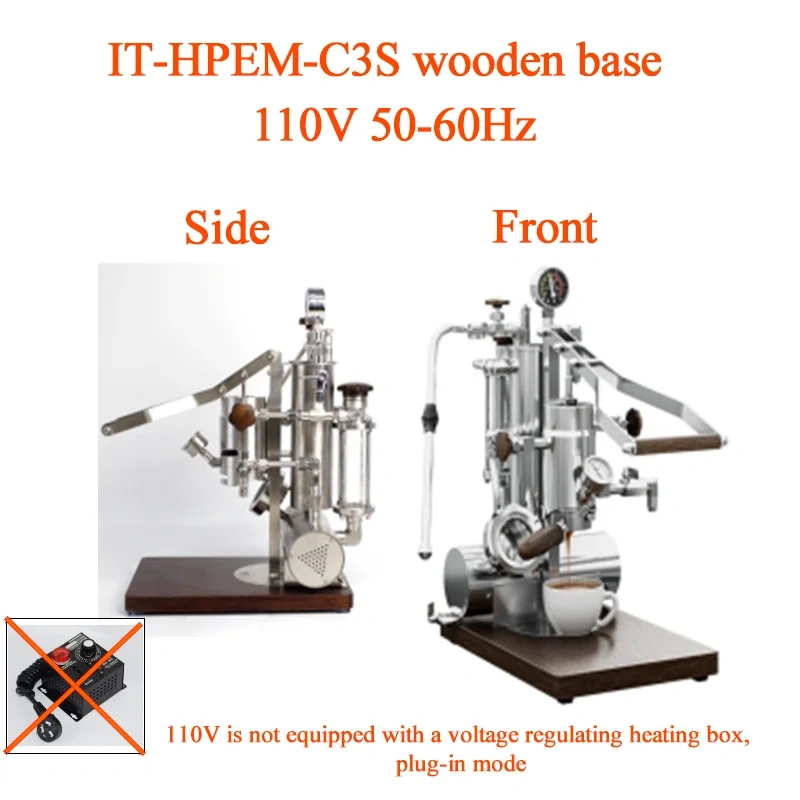 Alm Kopi espresso-3 Hand Press Espresso Machine Stepless Pressure 9Bar Extraction Coffee Maker with Electric heating Box 220V/110V,Commercial Coffee Machine Supplier | CE/UL Certified | ITOP Cafe,Alm Kopi espresso-3 Hand Press Espresso Machine Stepless Pressure 9Bar Extraction Coffee Maker with Electric heating Box 220V/110V