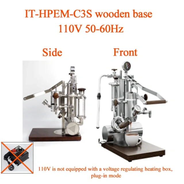Alm Kopi espresso-3 Hand Press Espresso Machine Stepless Pressure 9Bar Extraction Coffee Maker with Electric heating Box 220V/110V,Commercial Coffee Machine Supplier | CE/UL Certified | ITOP Cafe,Alm Kopi espresso-3 Hand Press Espresso Machine Stepless Pressure 9Bar Extraction Coffee Maker with Electric heating Box 220V/110V