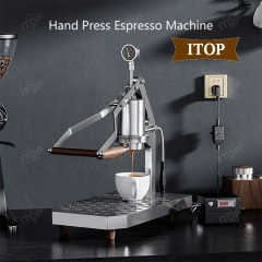 Alm Kopi Espresso-ghost Manual Lever Espresso Maker With Temperature Real-time Display PID Control 9 Bar Extract Coffee Stainless Steel Body,Commercial Coffee Machine Supplier | CE/UL Certified | ITOP Cafe,Alm Kopi Espresso-ghost Manual Lever Espresso Maker With Temperature Real-time Display PID Control 9 Bar Extract Coffee Stainless Steel Body