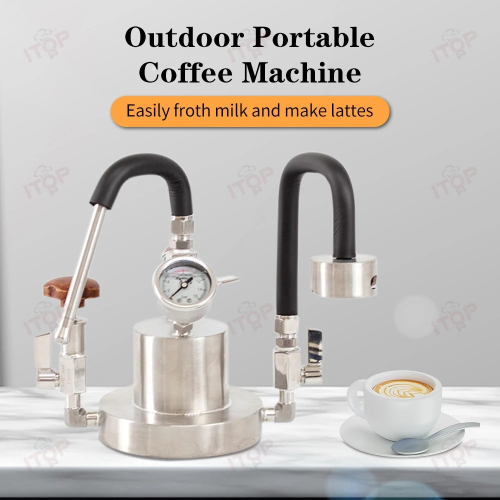 Alm Kopi Espresso-K Powerful Steam Outdoor Travel Working Stainless Steel Portable Coffee Machine,Commercial Coffee Machine Supplier | CE/UL Certified | ITOP Cafe,Alm Kopi Espresso-K Powerful Steam Outdoor Travel Working Stainless Steel Portable Coffee Machine