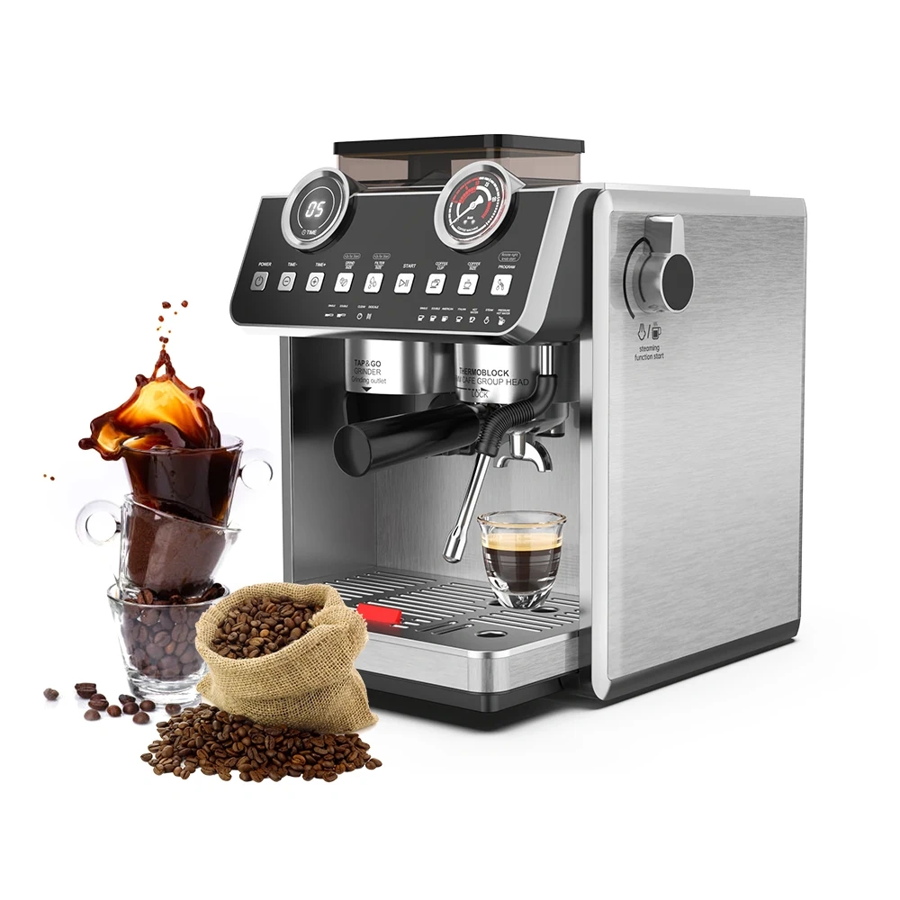 IT-ATC-14 Automatic 2 In 1 Cappuccino Espresso Coffee Maker With Bean Grinder,Commercial Coffee Machine Supplier | CE/UL Certified | ITOP Cafe,IT-ATC-14 Automatic 2 In 1 Cappuccino Espresso Coffee Maker With Bean Grinder