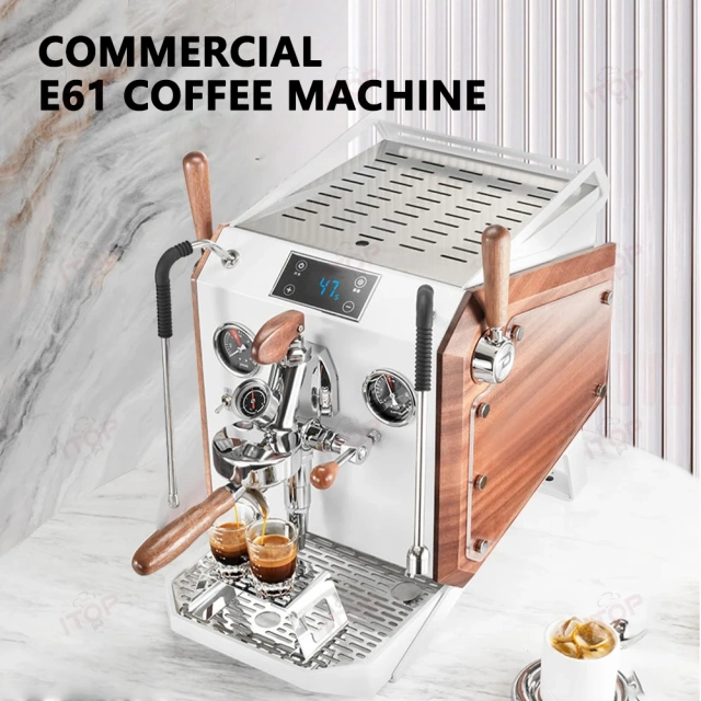 IT-CM-O1 Professional Use 9 Bars E61 Rotation Pump Espresso Machine,Commercial Coffee Machine Supplier | CE/UL Certified | ITOP Cafe,IT-CM-O1 Professional Use 9 Bars E61 Rotation Pump Espresso Machine