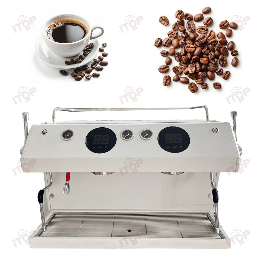 IT-CM-K2 Oem All-copper Piping Electric 2-head Semi-automatic Commercial Espresso Coffee Machine For Commercial Use,Commercial Coffee Machine Supplier | CE/UL Certified | ITOP Cafe,IT-CM-K2 Oem All-copper Piping Electric 2-head Semi-automatic Commercial Espresso Coffee Machine For Commercial Use