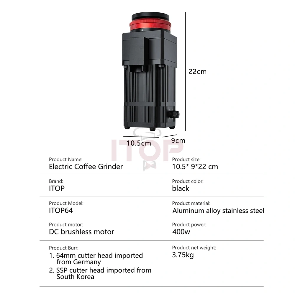 ITOP64 Hot Selling 64mm Flat Burrs Electric Coffee Bean Grinder,Commercial Coffee Machine Supplier | CE/UL Certified | ITOP Cafe,ITOP64 Hot Selling 64mm Flat Burrs Electric Coffee Bean Grinder