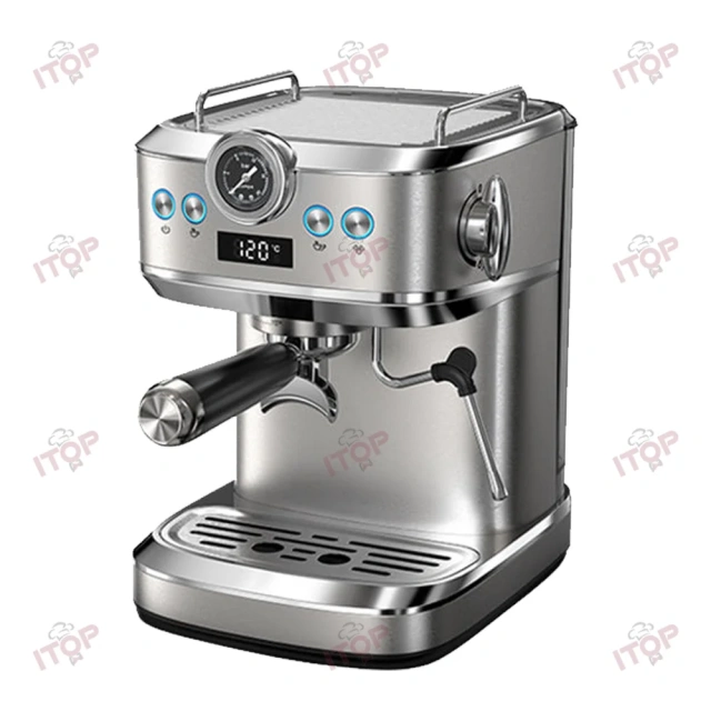IT-EM51 Espresso Coffee Maker Factory Custom Semi-automatic Italy Coffee Machine Stainless Steel Home Espresso Machine,Commercial Coffee Machine Supplier | CE/UL Certified | ITOP Cafe,IT-EM51 Espresso Coffee Maker Factory Custom Semi-automatic Italy Coffee Machine Stainless Steel Home Espresso Machine
