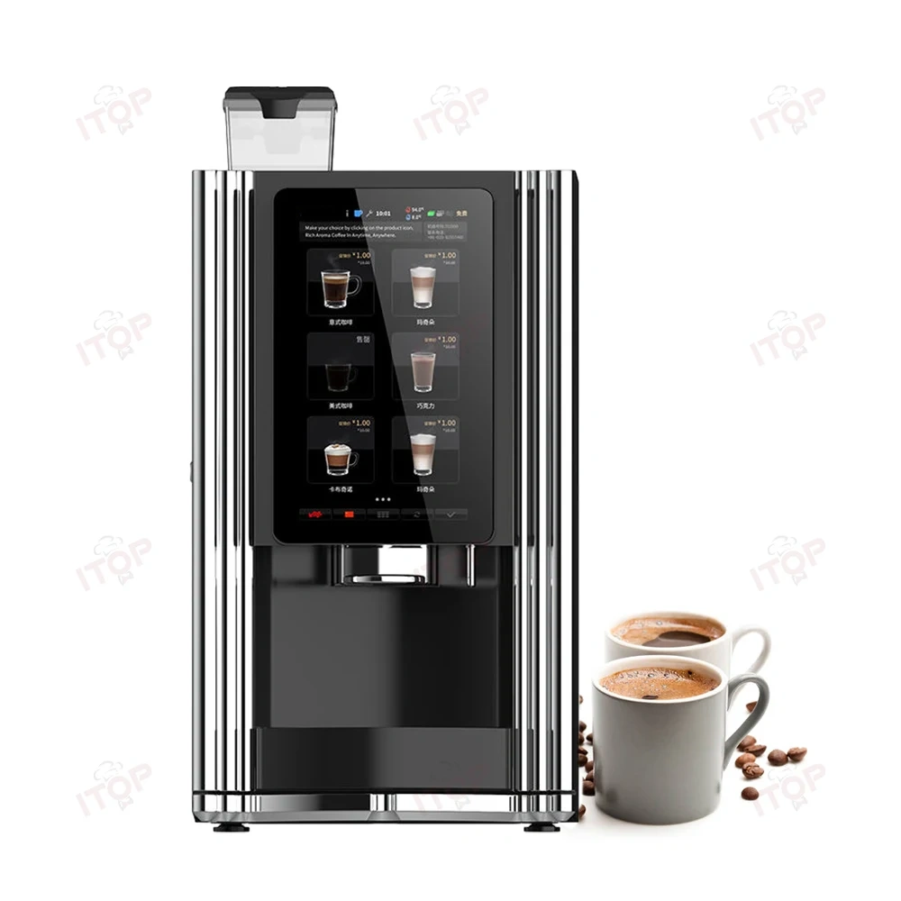 IT-CIM-M6 Bean To Cup Table Touch Screen Cappuccino Latte Mocha Tea Vending Machine Hot Drinks 9 Bot Beverages Coffee Vending Machine,Commercial Coffee Machine Supplier | CE/UL Certified | ITOP Cafe,IT-CIM-M6 Bean To Cup Table Touch Screen Cappuccino Latte Mocha Tea Vending Machine Hot Drinks 9 Bot Beverages Coffee Vending Machine