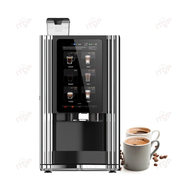 IT-CIM-M6 Bean To Cup Table Touch Screen Cappuccino Latte Mocha Tea Vending Machine Hot Drinks 9 Bot Beverages Coffee Vending Machine,Commercial Coffee Machine Supplier | CE/UL Certified | ITOP Cafe,IT-CIM-M6 Bean To Cup Table Touch Screen Cappuccino Latte Mocha Tea Vending Machine Hot Drinks 9 Bot Beverages Coffee Vending Machine