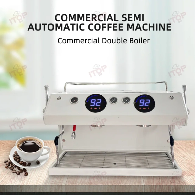 IT-CM-K2 Oem All-copper Piping Electric 2-head Semi-automatic Commercial Espresso Coffee Machine For Commercial Use,Commercial Coffee Machine Supplier | CE/UL Certified | ITOP Cafe,IT-CM-K2 Oem All-copper Piping Electric 2-head Semi-automatic Commercial Espresso Coffee Machine For Commercial Use