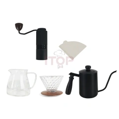 IT-CM-GB6 Fashion Coffee Bean Travel Gift Set Coffee Pot Maker Pour Over Coffee Set,Commercial Coffee Machine Supplier | CE/UL Certified | ITOP Cafe,IT-CM-GB6 Fashion Coffee Bean Travel Gift Set Coffee Pot Maker Pour Over Coffee Set