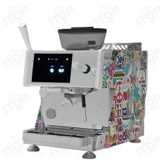 IT-CM-AS7 Pid Temperature Control Professional Semi-automatic Coffee Machine With Grinder,Commercial Coffee Machine Supplier | CE/UL Certified | ITOP Cafe,IT-CM-AS7 Pid Temperature Control Professional Semi-automatic Coffee Machine With Grinder