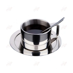 IT-SSCC180-3 Customized Gift Box Cup And Saucer Sets 304 stainless steel Coffee Cup Sets,Commercial Coffee Machine Supplier | CE/UL Certified | ITOP Cafe,IT-SSCC180-3 Customized Gift Box Cup And Saucer Sets 304 stainless steel Coffee Cup Sets