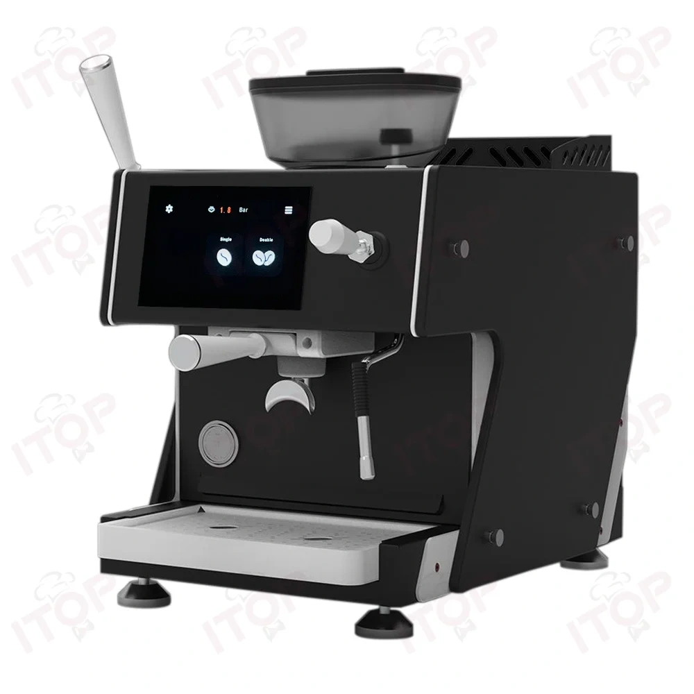 IT-CM-AS7 Pid Temperature Control Professional Semi-automatic Coffee Machine With Grinder,Commercial Coffee Machine Supplier | CE/UL Certified | ITOP Cafe,IT-CM-AS7 Pid Temperature Control Professional Semi-automatic Coffee Machine With Grinder