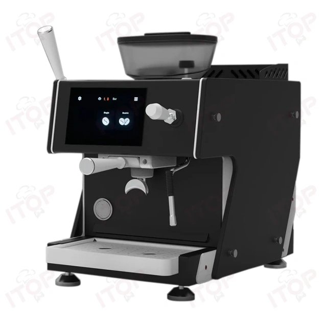 IT-CM-AS7 Pid Temperature Control Professional Semi-automatic Coffee Machine With Grinder,Commercial Coffee Machine Supplier | CE/UL Certified | ITOP Cafe,IT-CM-AS7 Pid Temperature Control Professional Semi-automatic Coffee Machine With Grinder