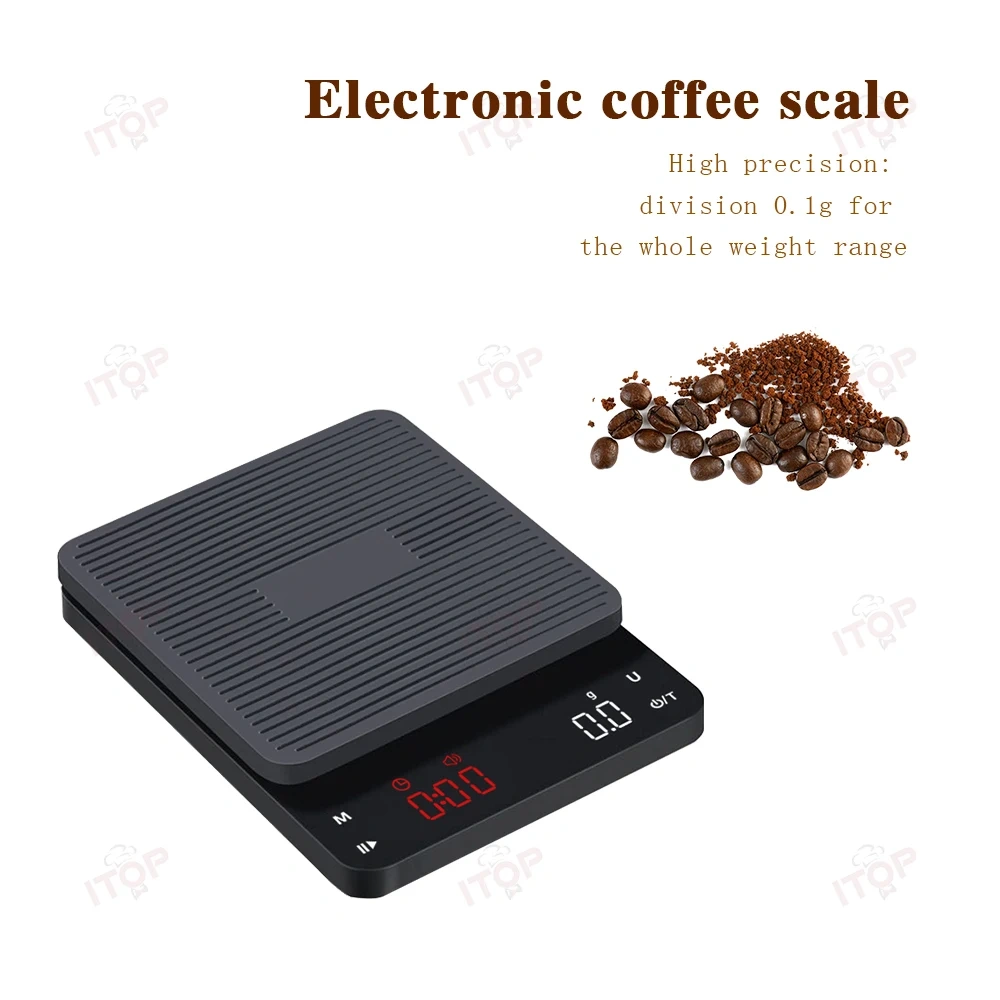 IT-ECS2912 Hot Sale Electric Kitchen Food Coffee Scale Digital With Timer,Commercial Coffee Machine Supplier | CE/UL Certified | ITOP Cafe,IT-ECS2912 Hot Sale Electric Kitchen Food Coffee Scale Digital With Timer