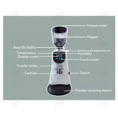 IT-CGA85 Commercial 74mm Burr Coffee Grinder Machine With Lcd Panel,Commercial Coffee Machine Supplier | CE/UL Certified | ITOP Cafe,IT-CGA85 Commercial 74mm Burr Coffee Grinder Machine With Lcd Panel