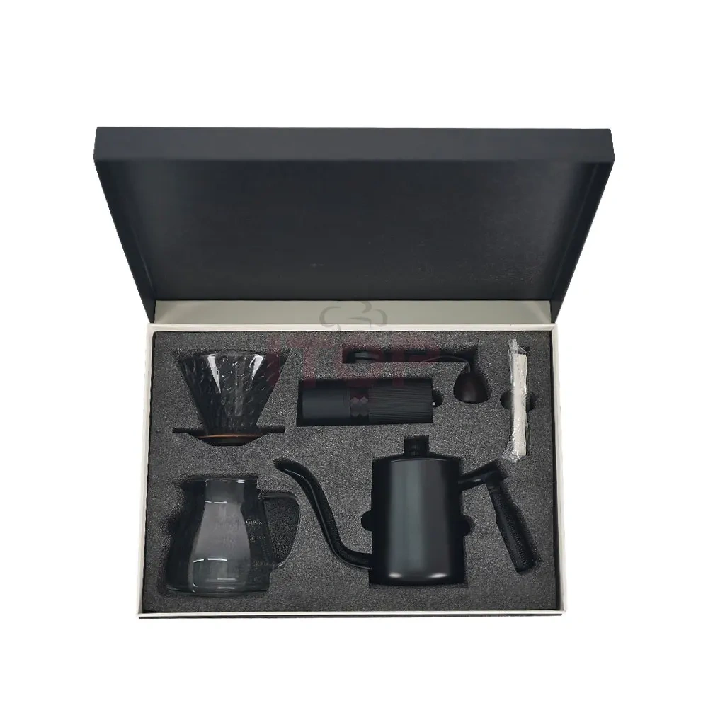 IT-CM-GB6 Fashion Coffee Bean Travel Gift Set Coffee Pot Maker Pour Over Coffee Set,Commercial Coffee Machine Supplier | CE/UL Certified | ITOP Cafe,IT-CM-GB6 Fashion Coffee Bean Travel Gift Set Coffee Pot Maker Pour Over Coffee Set