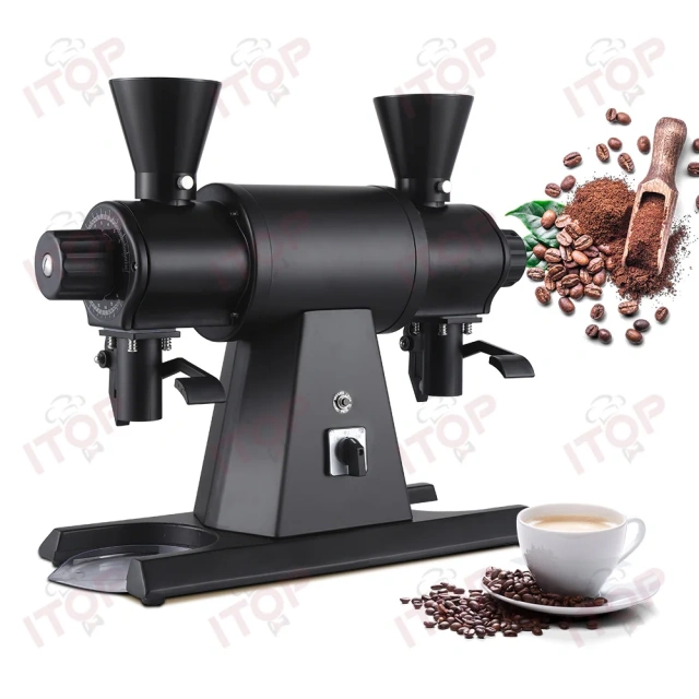 IT-C98pro-DD2 Electronic 98mm Double Groups Commercial Coffee Bean Grinder,Commercial Coffee Machine Supplier | CE/UL Certified | ITOP Cafe,IT-C98pro-DD2 Electronic 98mm Double Groups Commercial Coffee Bean Grinder
