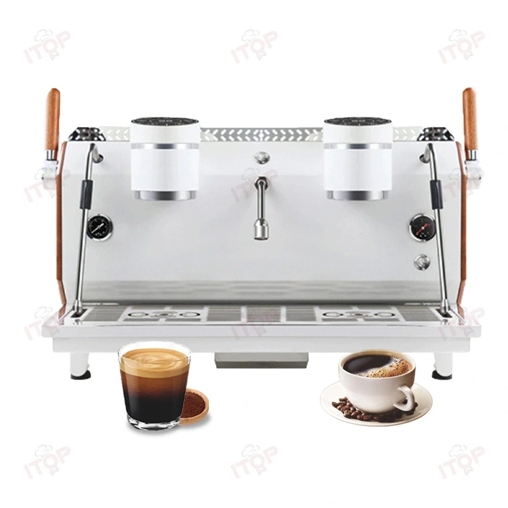 IT-CM-X2 Commercial Double group coffee machine with Screen,Commercial Coffee Machine Supplier | CE/UL Certified | ITOP Cafe,IT-CM-X2 Commercial Double group coffee machine with Screen