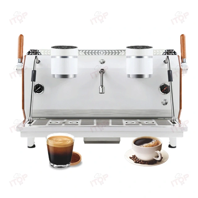 IT-CM-X2 Commercial Double group coffee machine with Screen,Commercial Coffee Machine Supplier | CE/UL Certified | ITOP Cafe,IT-CM-X2 Commercial Double group coffee machine with Screen