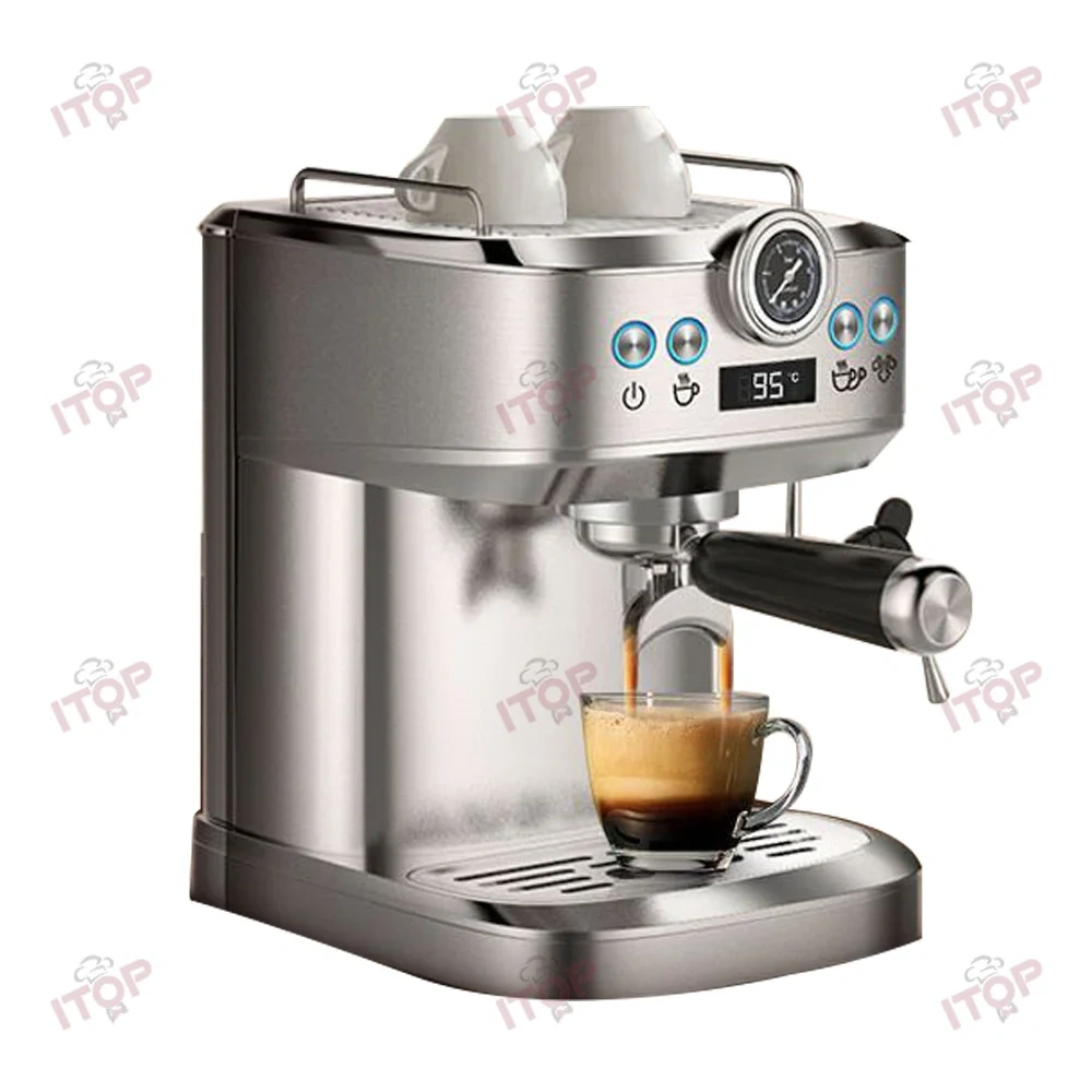 IT-EM51 Espresso Coffee Maker Factory Custom Semi-automatic Italy Coffee Machine Stainless Steel Home Espresso Machine,Commercial Coffee Machine Supplier | CE/UL Certified | ITOP Cafe,IT-EM51 Espresso Coffee Maker Factory Custom Semi-automatic Italy Coffee Machine Stainless Steel Home Espresso Machine
