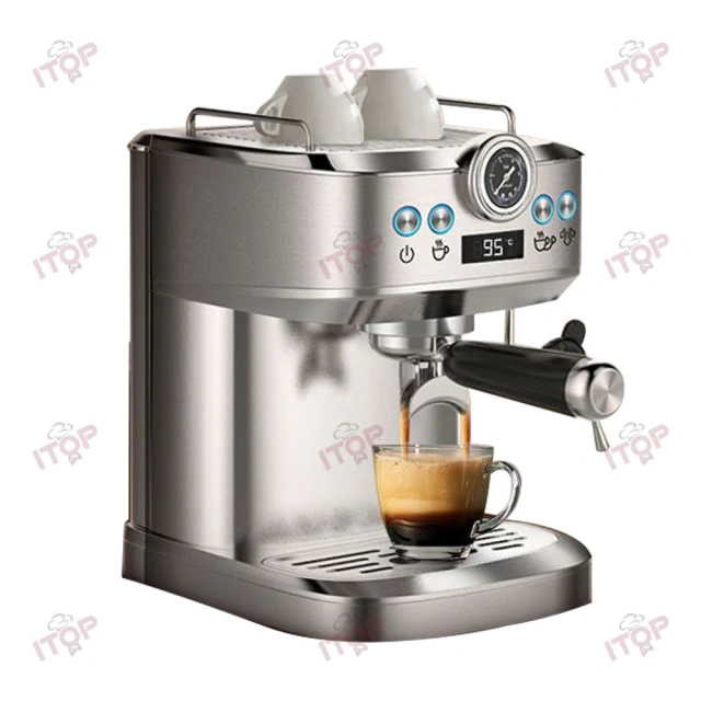 IT-EM51 Espresso Coffee Maker Factory Custom Semi-automatic Italy Coffee Machine Stainless Steel Home Espresso Machine,Commercial Coffee Machine Supplier | CE/UL Certified | ITOP Cafe,IT-EM51 Espresso Coffee Maker Factory Custom Semi-automatic Italy Coffee Machine Stainless Steel Home Espresso Machine
