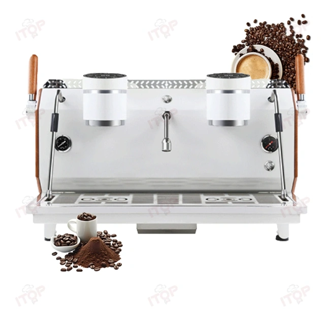 IT-CM-X2 Commercial Double group coffee machine with Screen,Commercial Coffee Machine Supplier | CE/UL Certified | ITOP Cafe,IT-CM-X2 Commercial Double group coffee machine with Screen