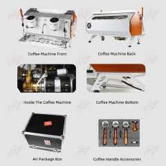 IT-CM-X2 Commercial Double group coffee machine with Screen,Commercial Coffee Machine Supplier | CE/UL Certified | ITOP Cafe,IT-CM-X2 Commercial Double group coffee machine with Screen
