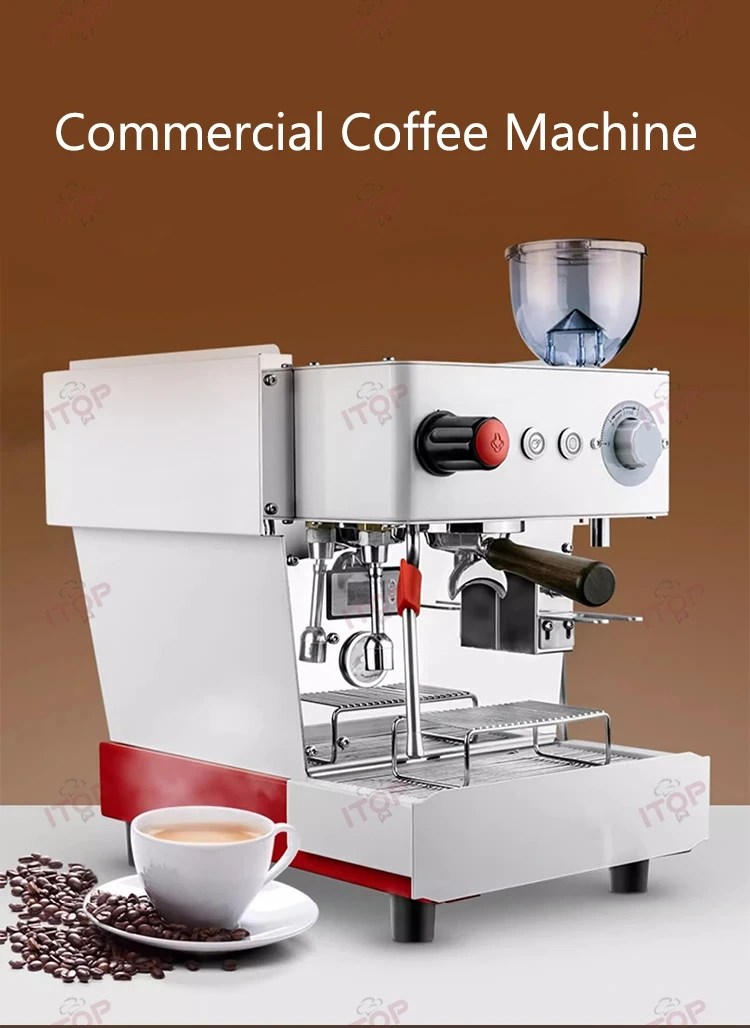 IT-CM-KB1V/IT-CM-KB1R Hot Sale Stainless Steel Professional Commercial Coffee Machine with grinder,Commercial Coffee Machine Supplier | CE/UL Certified | ITOP Cafe,IT-CM-KB1V/IT-CM-KB1R Hot Sale Stainless Steel Professional Commercial Coffee Machine with grinder