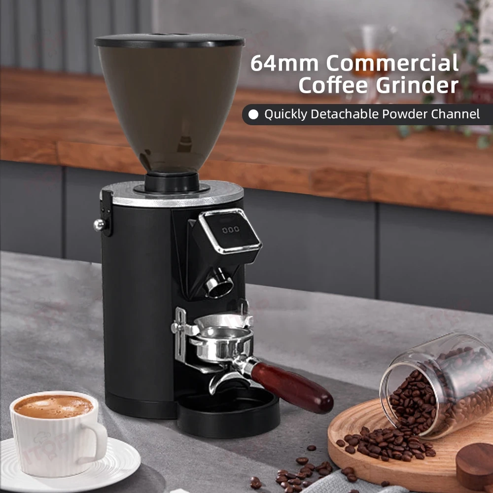 IT-CG17 Commercial High Power Coffee Grinder With 64mm Flat Burrs,Commercial Coffee Machine Supplier | CE/UL Certified | ITOP Cafe,IT-CG17 Commercial High Power Coffee Grinder With 64mm Flat Burrs